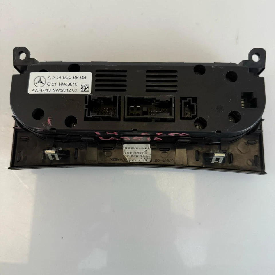 12-15 Mercedes C250 C300 C350 GLK350 Climate Control Panel OEM A2C31516500 AC - Image 3 of 4