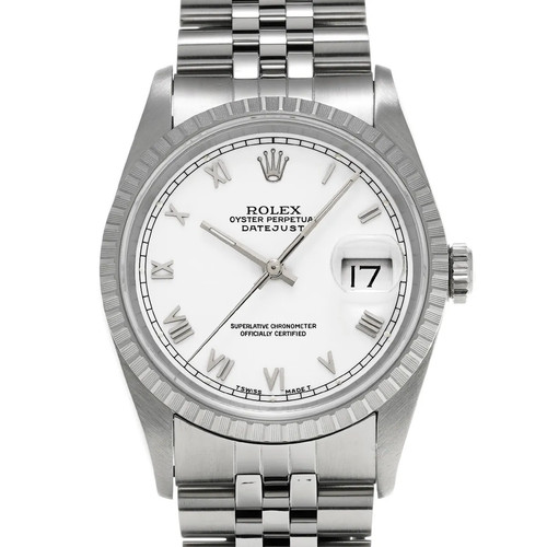 Rolex Datejust 16220 36mm Stainless Steel White Wristwatch #WW...