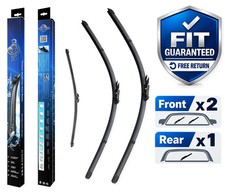 For Mini Paceman 2013-2024 Front Rear Windscreen Wiper Blades x3 20"20"11"