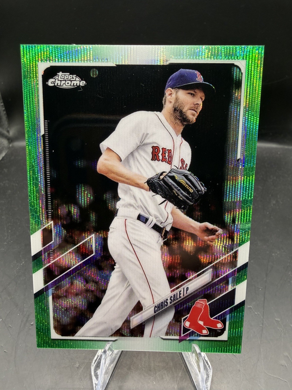 2021 Topps Chrome - Chris Sale #60 Green Refractor /99