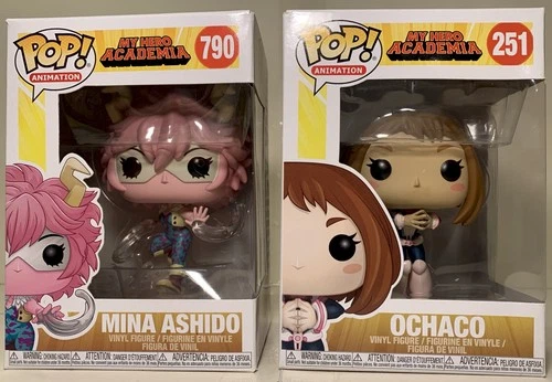 Funko Pop! Animation - My Hero Academia Lot - Mina Ashido #790 & Ochaco #251