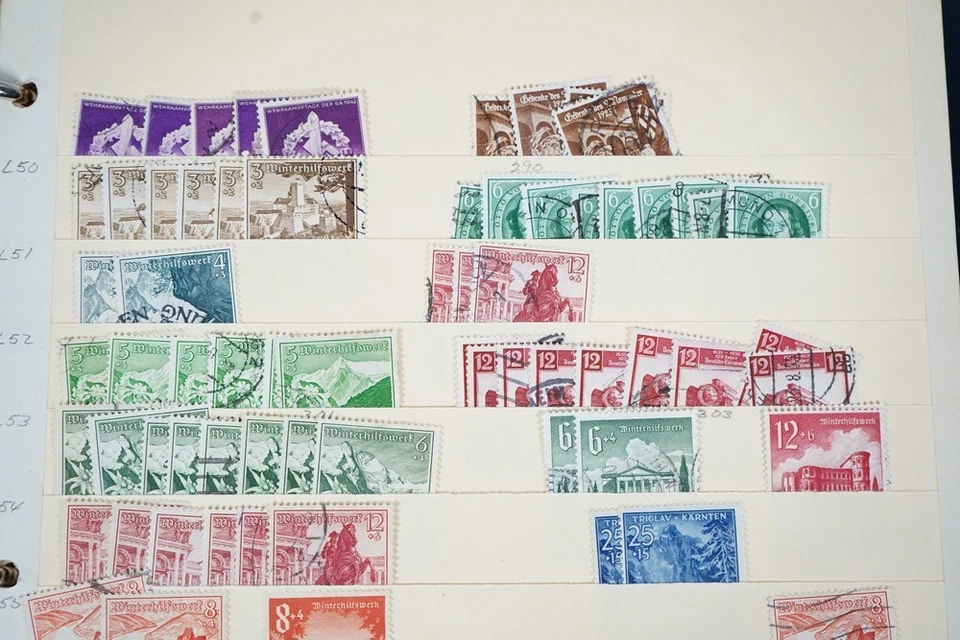 GERMANY & AREA 1940S  COLLECTION OF 2,000+ STAMPS MINT & USED STORED IN ALBUM - Image 4 of 4