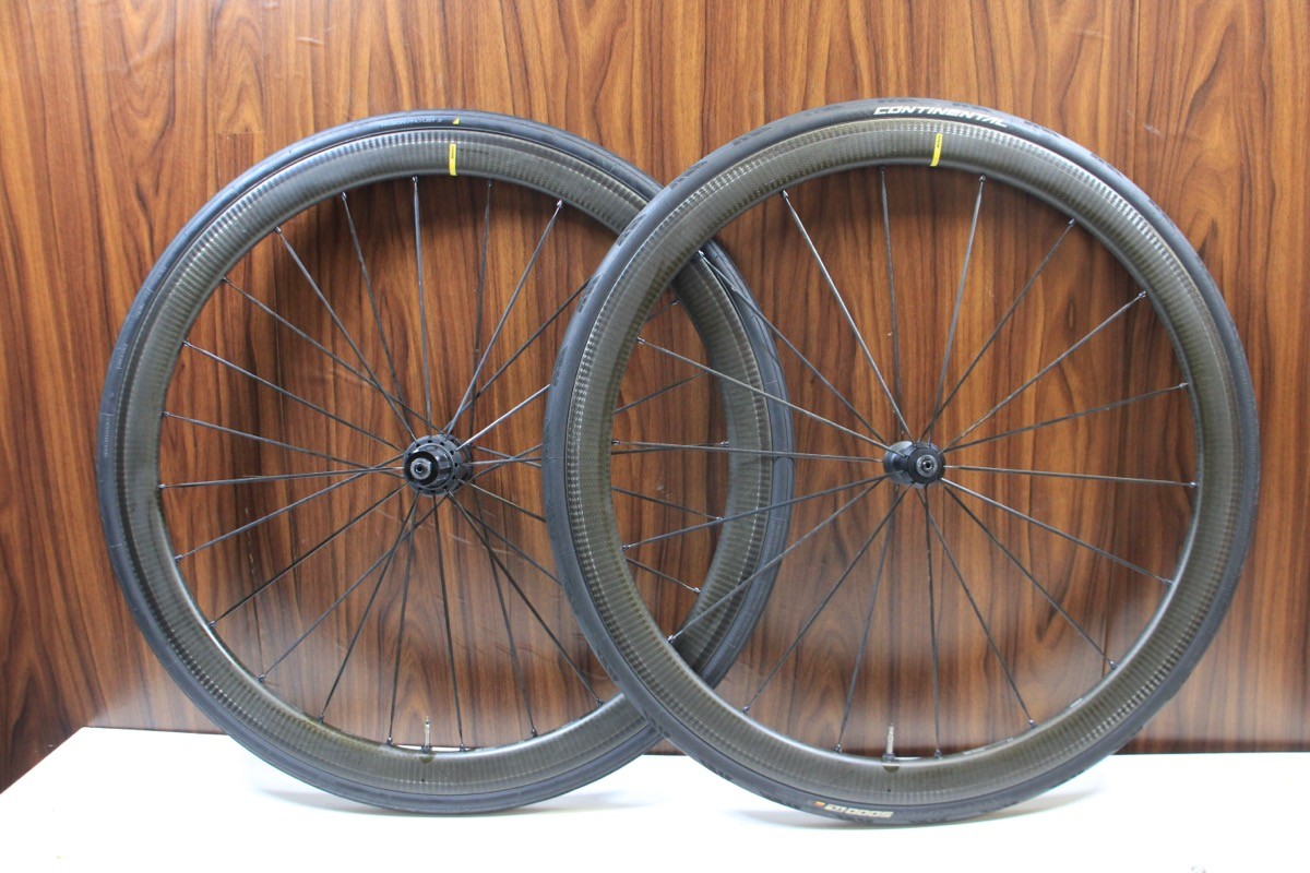 お値下交渉 対応Mavic Cosmic carbon SLR40 前後セット Mavic Cosmic SLR 40 Carbon Wheelset Clincher Tubeless