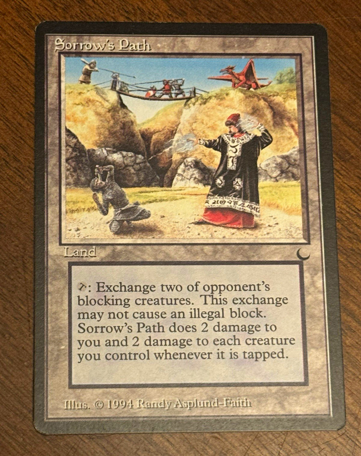 Magic: The Gathering Sorrow's Path The Dark 1994 Rare Regular Land English