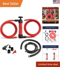 Multi-Use Siphon Fuel Transfer Pump Kit for Gas, Oil Liquids - Universal Fit