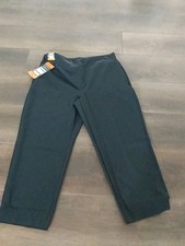 Kirkland Signature Ankle Pants Stretch Zipper Pockets BLACK 7772060