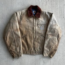 Carhartt J001 BRN faded brown detroit work wear jacket Large