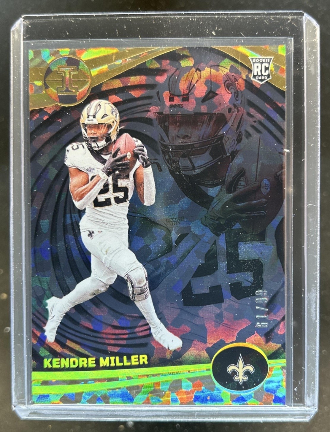 Kendre Miller Panini Illusions #81 Trophy Collection Black Ice