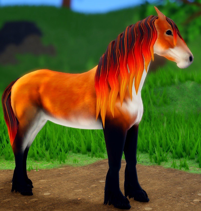 Fox Friesian IUH - Cracked Lava Fade *PERF* 🍂🧡 WILD HORSE