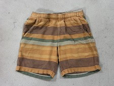 KAVU Shorts Mens XS Striped Elastic Waist Casual Outdoor Cotton Blend