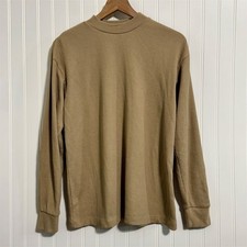 Fear of God Essentials Waffle Knit Thermal Shirt Tan Size 10 Fits Women's S/M 