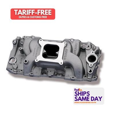 Weiand 8018, One Natural Aluminum Bbc Stealth (Rect-Port) Performance Parts - Picture 1 of 9
