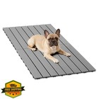 Veehoo Dog Kennel Decking 4'x2', Waterproof Training Platform, Grey, 4PCS