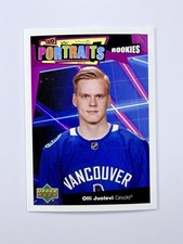 2020-21 Upper Deck UD Portraits Rookies #P59 Olli Juolevi - Vancouver Canucks