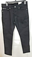 Calvin Klein Mens Forever Black Slim Jeans, Size 30 x 30, 40JM717002