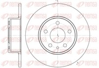 2X Remsa Bremsscheibe 6149.00 FüR Bravo Lancia Fiat Croma Alfa Delta 251Mm 2 Jet