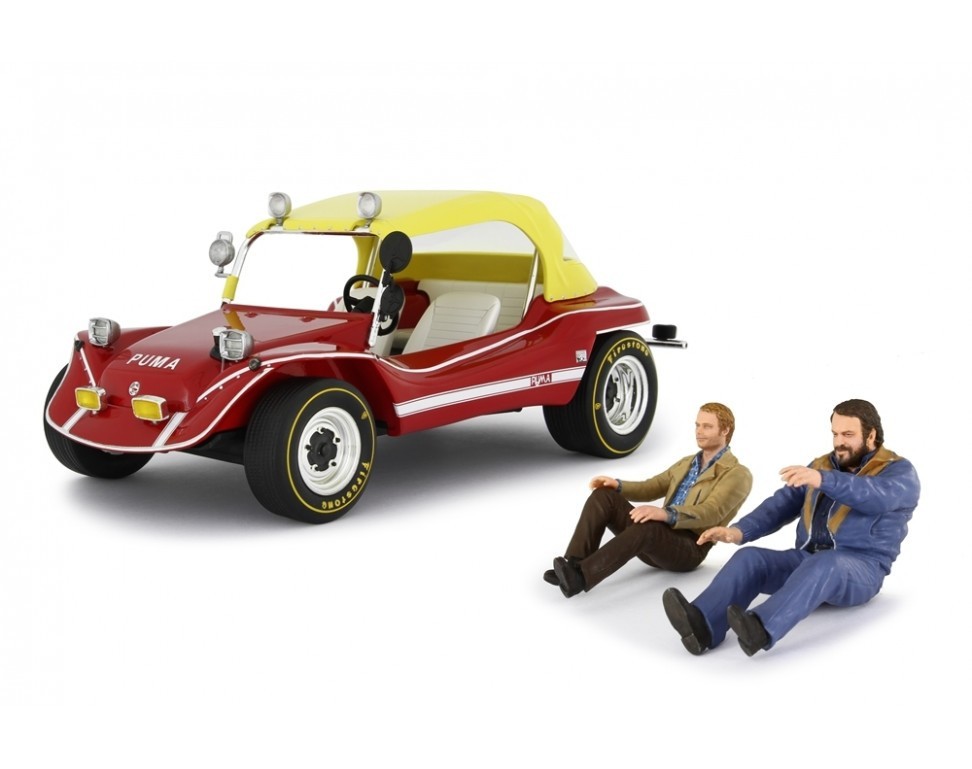 Voiture miniature Bud Spencer Puma Dune Buggy 1972 souvenir de cinéma culte 1:18