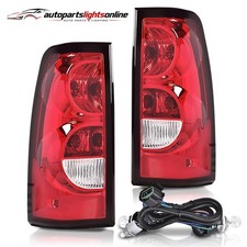 For 2003 2004 2005 2006 Chevy Silverado Pickup Red Clear Tail Lights Brake Lamps For 2003 2004 2005 2006 Chevy Silverado Pickup Red Clear Tail Lights Brake Lamps