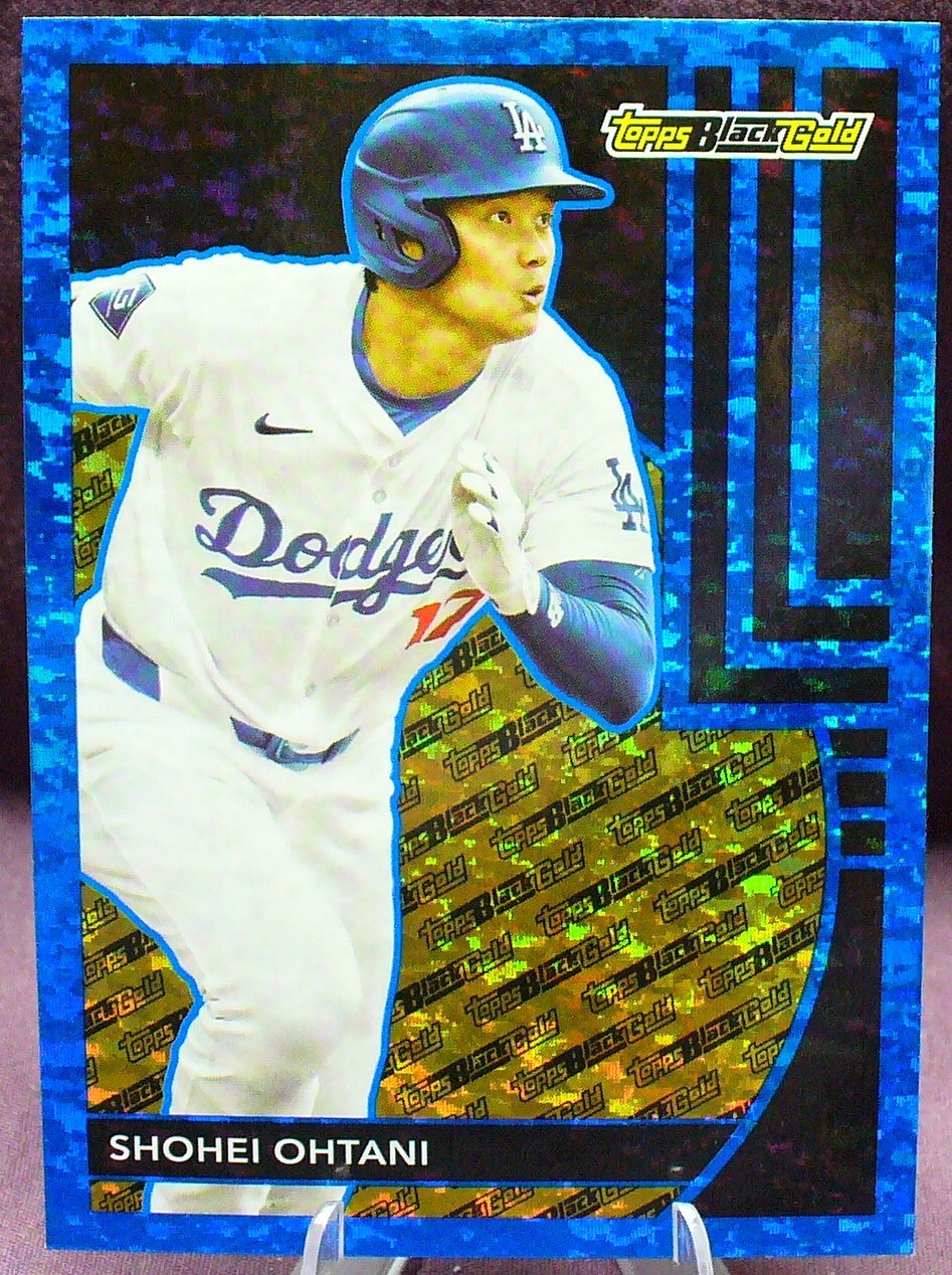 SHOHEI OHTANI 2024 Topps Update #BG-1 Black Gold Blue FREE Mag Holder