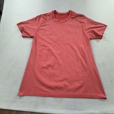 Lululemon Shirt Mens Large Red Metal Vent Tech Seamless Athletic Tee Top
