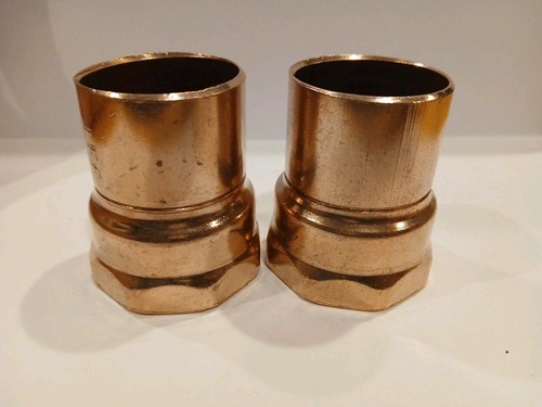 1-1/4" Lee COPPER SWEAT X FPT ADAPTER  LOT OF 2