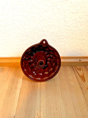 Deko Gugelhupf sehr guter Zustand brau Keramik vintage retro