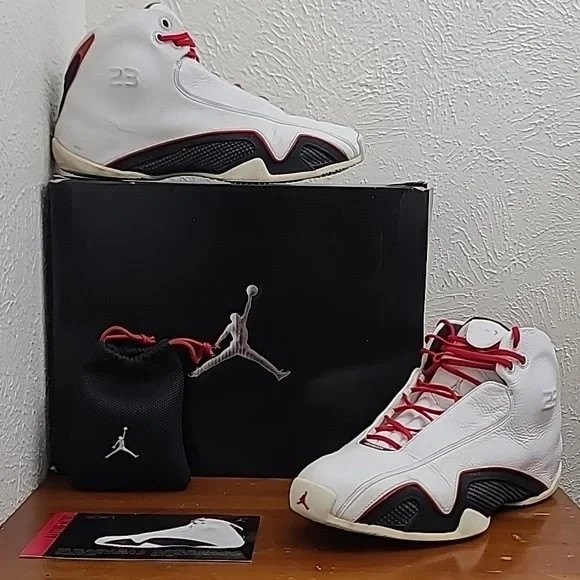 Air Jordan 21 OG White Varsity Red 2006 Mens Sneakers 313038