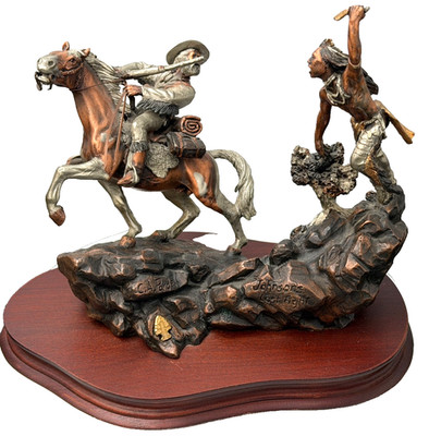 C.A.PARDELL ''Johnson's Last Fight''  Bronze Sculpture Legends 350/600