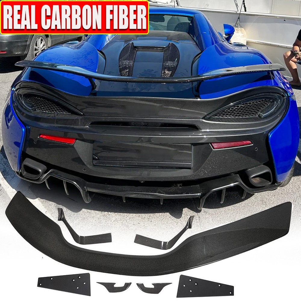 For McLaren 540C 570S 570GT 2015-2019 REAL CARBON FIBER Rear Trunk Spoiler Wing