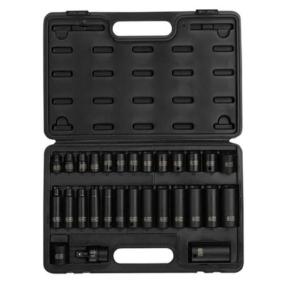 Sunex Tools 3330 3/8 Inch Drive Master Impact Socket Set 12-Point 29-Piece