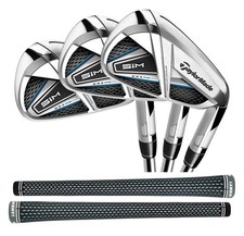 TaylorMade SIM Max 4-PW,AW, SW, LW Iron Set Stiff Right KBS MAX 85 Steel New