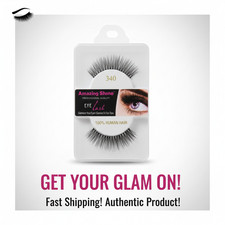 5 or 10 Pack Amazing Shine 340 Human Hair Lashes • Natural Wispy False Eyelashes