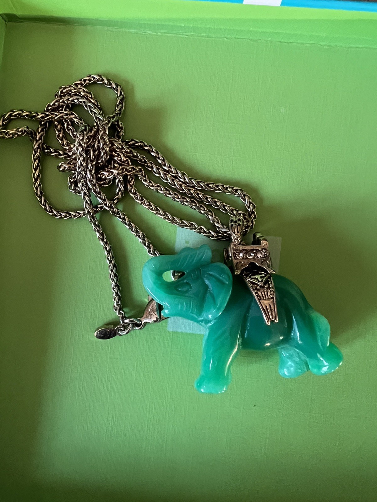 KJL Pendant Necklace Elephant Signed Vintage Kenn… - image 7