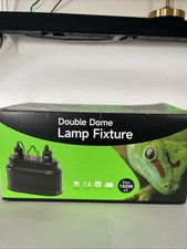 Double Dome Lamp Fixture 160W x 2 Reptile