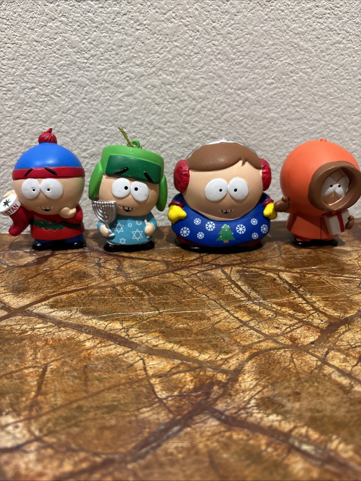 2007 South Park Christmas Ornaments Comedy Central Cartman Stan Kyle Kenny Read