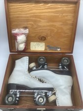 Vintage Betty Lytle Hyde Women's Roller Skates Sz 9.5 Sure Grip Century Plates