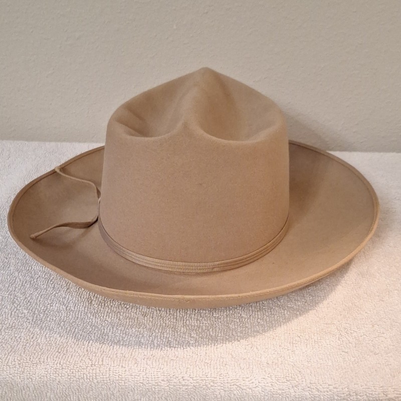 Merrimac Hat Corp 100% Wool Western Cowboy Hat Size 7  1/4. Classic Ranch Style