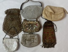 Lot of 7 Vintage Evening Purses Bags Soutache...