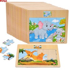 Wooden Jigsaw Puzzles for Kids Age 2 3 4 5 Toddler Puzzles Toys, Preschool Set 6