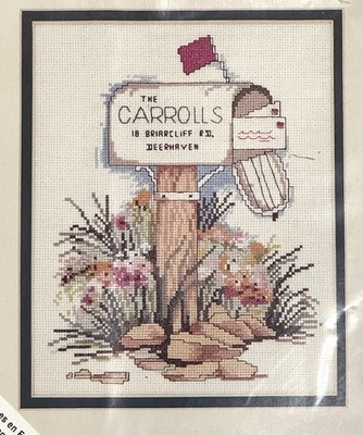 Simplicity THE LETTER BOX Counted Cross Stitch Kit 05611 NOS