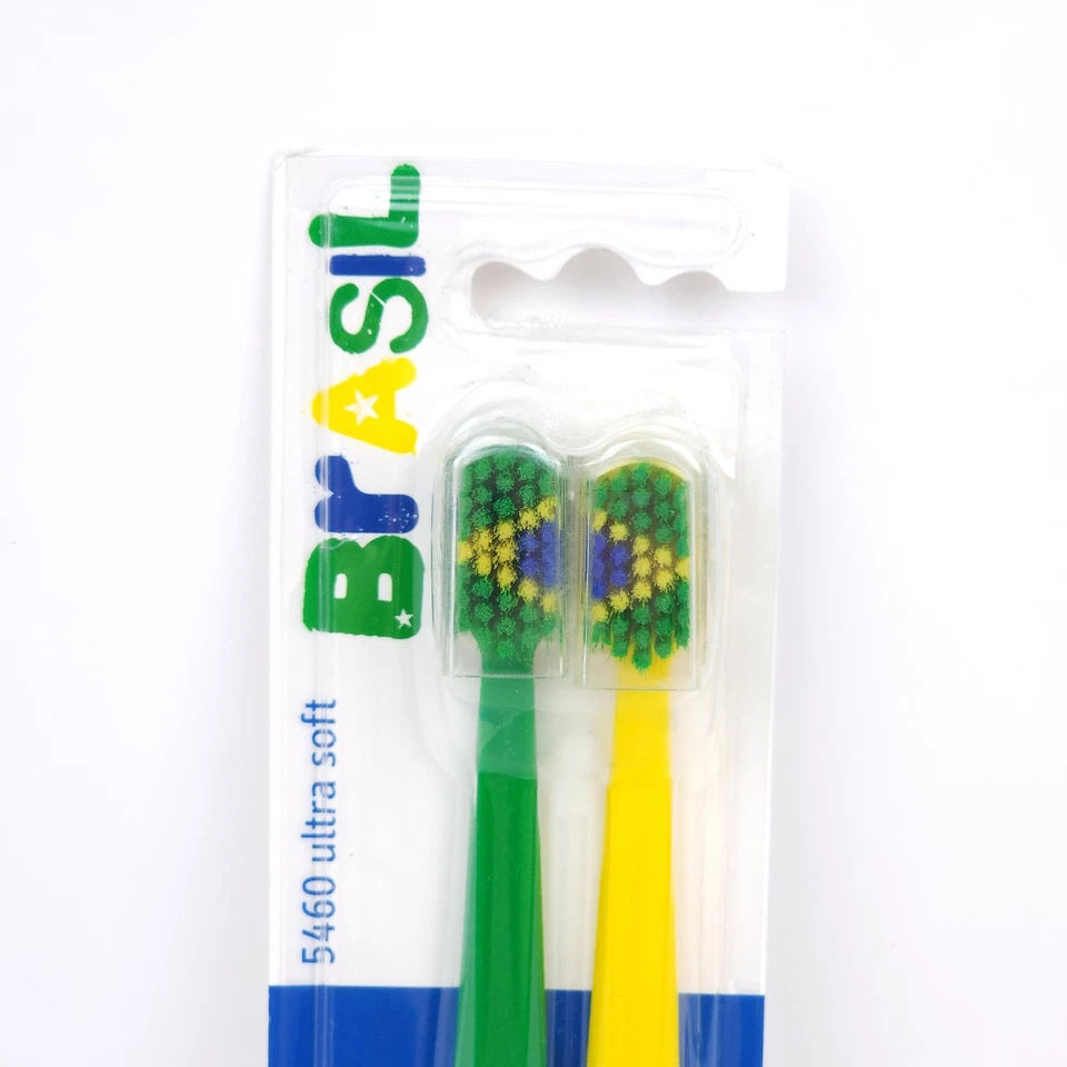 Curaprox 5460 Ultra Soft Toothbrushes 2 Pack Swiss Made Special Brasil Edition - Image 2 of 4