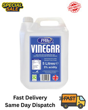 Very Strong White Vinegar 5L, Premium Quality Cooking Cleaning Stain Remover UK