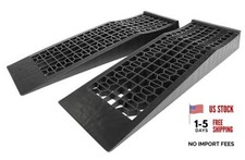 50516 4,400 lb. Capacity Low Profile Car Ramps, 2-Count, Black Extended Length