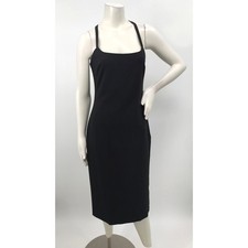 Likely Black Sleeveless Strappy Back Pencil Dress Womens 8