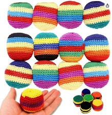 BRAND NEW Handmade Hacky Sack Footbag Crochet Kick Ball Assorted Colors