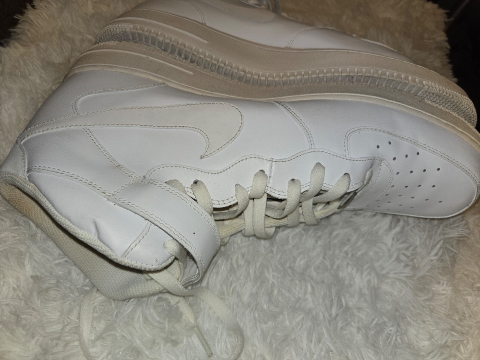 Men white tennis shoes Nike size 17 thumbnail 10