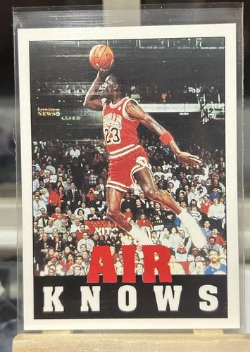 Michael Jordan - RARE - Chicago Bulls Air Knows 1992 Basketball Card