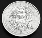2010 Zombie Zodiacs Virgo Intaglio Mint 1 Troy oz .999 Silver Round