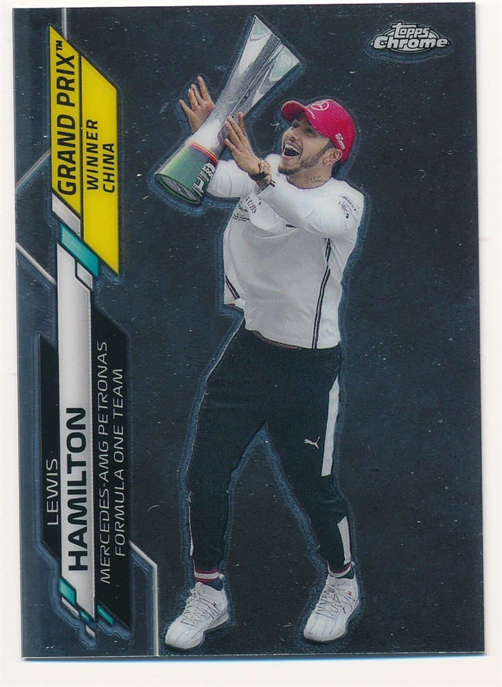 LEWIS HAMILTON 2020 TOPPS CHROME GRAND PRIX #135 F1 RACING MINT