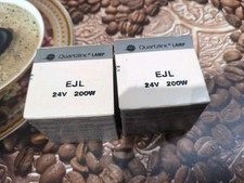 General Electric EJL 200W 24V Projection Lamp Bulb, Lot Of 2, NOS
